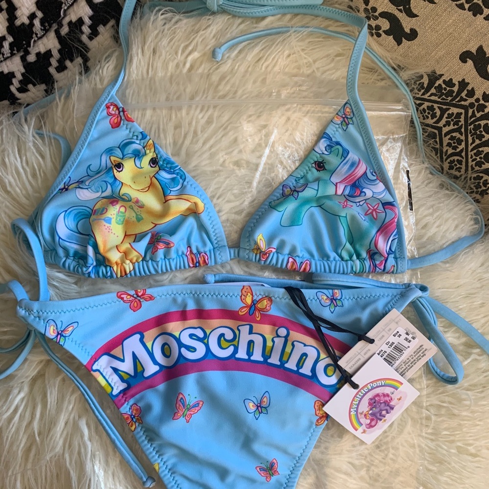 NWT Moschino My Little Pony 2 piece Swimsuit